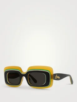 Multilayer Rectangular Sunglasses