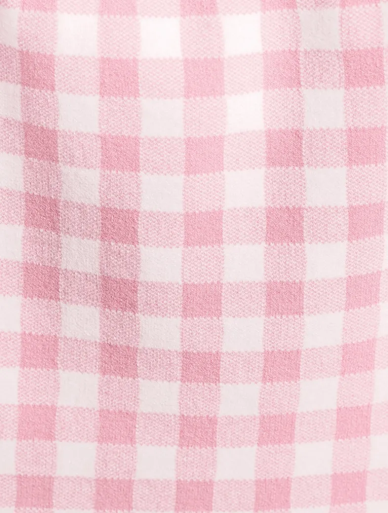 Muna Checkered Knit Mini Skirt