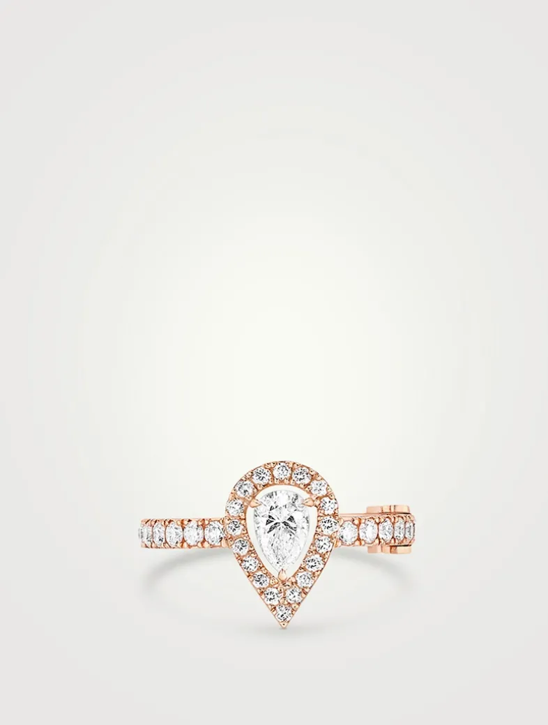 My Twin 18K Rose Gold Clip Earring With Diamonds