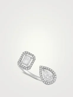 My Twin Toi & Moi White Gold Diamond Ring