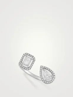 My Twin Toi & Moi White Gold Diamond Ring