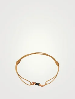 Nadadora Completo 9K Gold Enamel Cord Bracelet