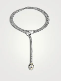 Naga Heritage 18K Gold And Sterling Silver Dragon Necklace