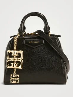 Nano Antigona Cube Leather Bag