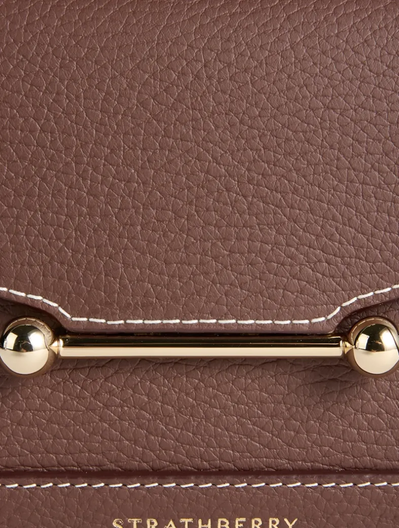 Nano Mosaic Leather Top Handle Bag