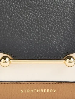 Nano Mosaic Leather Top Handle Bag