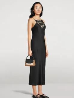 Nano Mosaic Leather Top Handle Bag