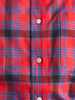 Nesson Cotton Voile Shirt In Plaid Print