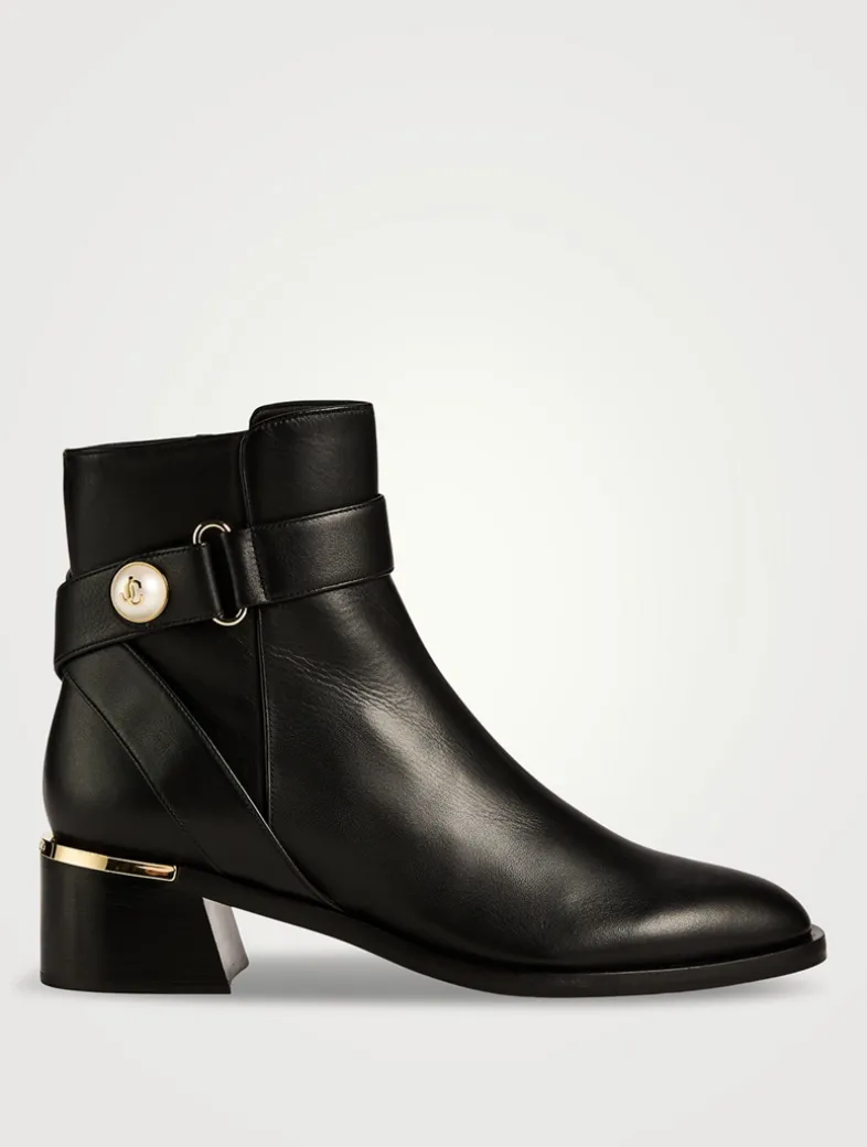 Noor Leather Ankle Boots