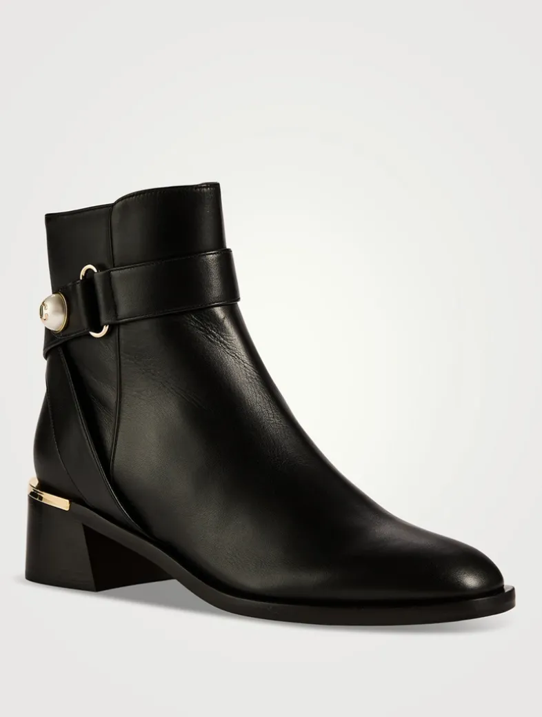 Noor Leather Ankle Boots