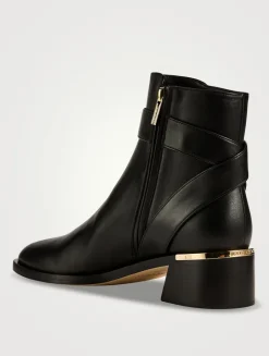Noor Leather Ankle Boots