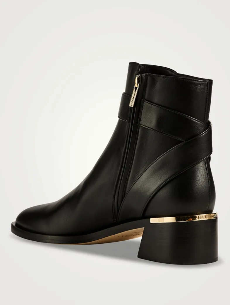 Noor Leather Ankle Boots