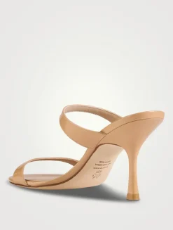 Nudist Patent Leather Mules