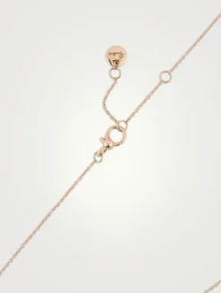 Nudo Mini 18K Rose Gold And White Gold Pendant Necklace With London Blue Topaz And Diamonds
