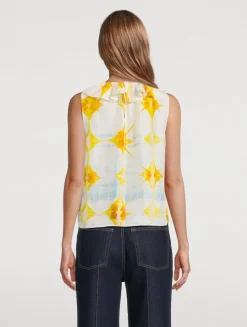Nya Printed Silk Blouse