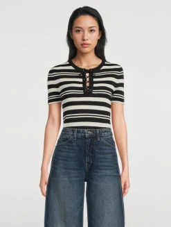 Oaklynn Silk Knit Top