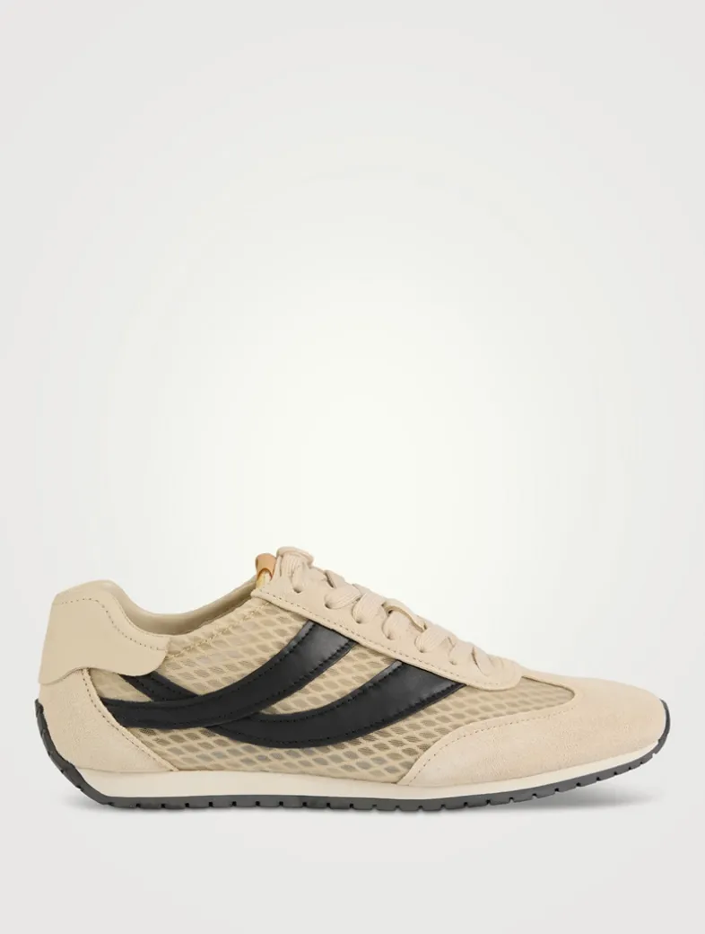 Oasis Mesh And Suede Sneakers