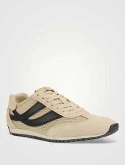 Oasis Mesh And Suede Sneakers