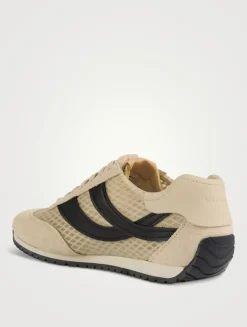 Oasis Mesh And Suede Sneakers