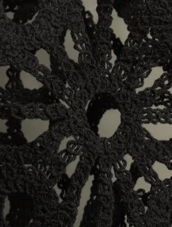 Obie Floral Crochet Bias Slip Skirt