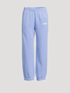 Ocean Blue Cuffed Sport Sweatpants