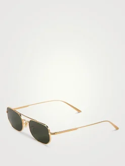 Oliver Peoples x Khaite 1989C Aviator Sunglasses