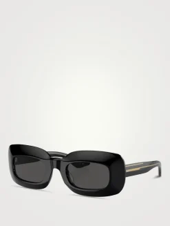 Oliver Peoples x Khaite Rectangular Sunglasses