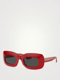 Oliver Peoples x Khaite Rectangular Sunglasses