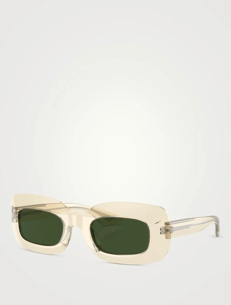 Oliver Peoples x Khaite Rectangular Sunglasses