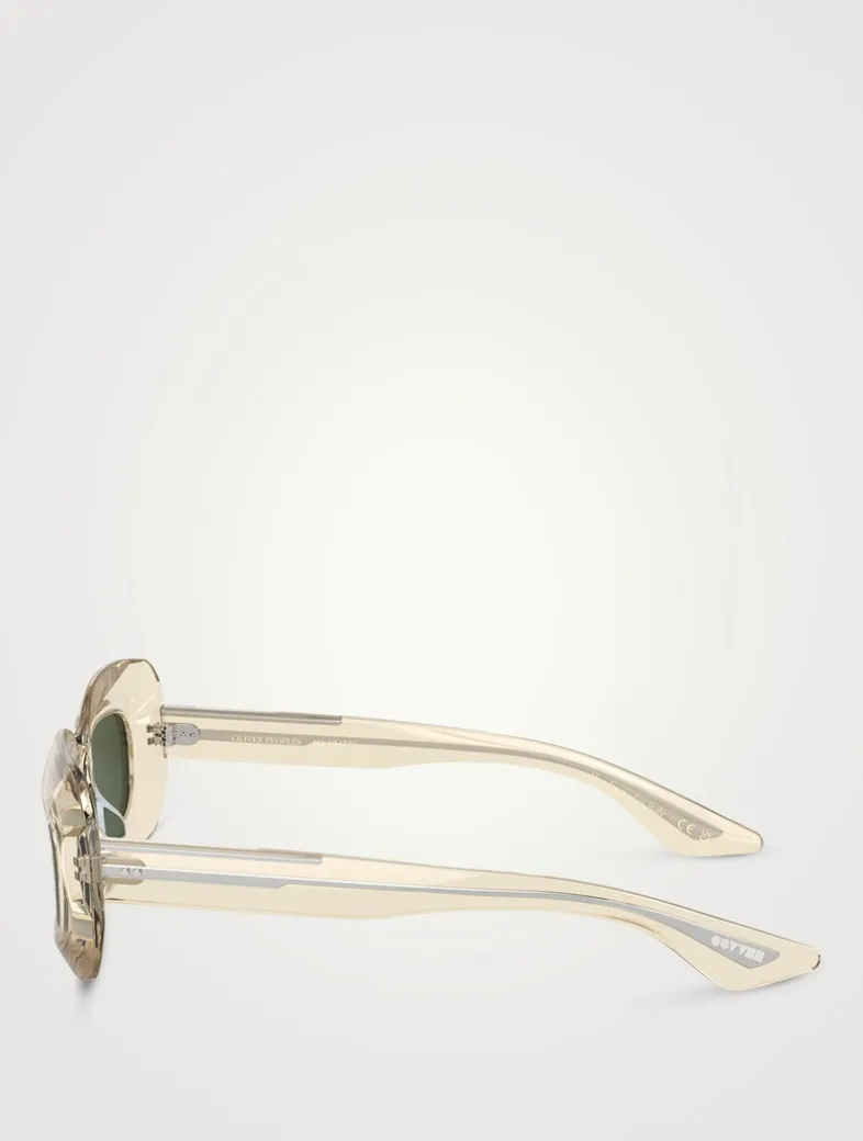 Oliver Peoples x Khaite Rectangular Sunglasses