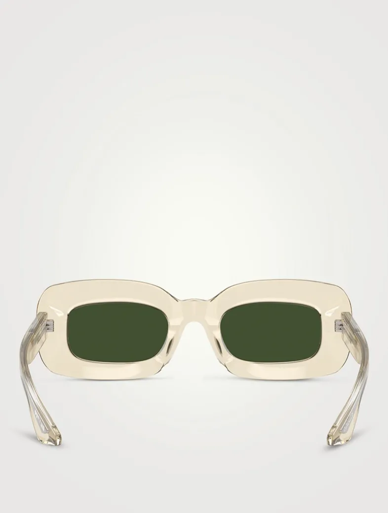 Oliver Peoples x Khaite Rectangular Sunglasses