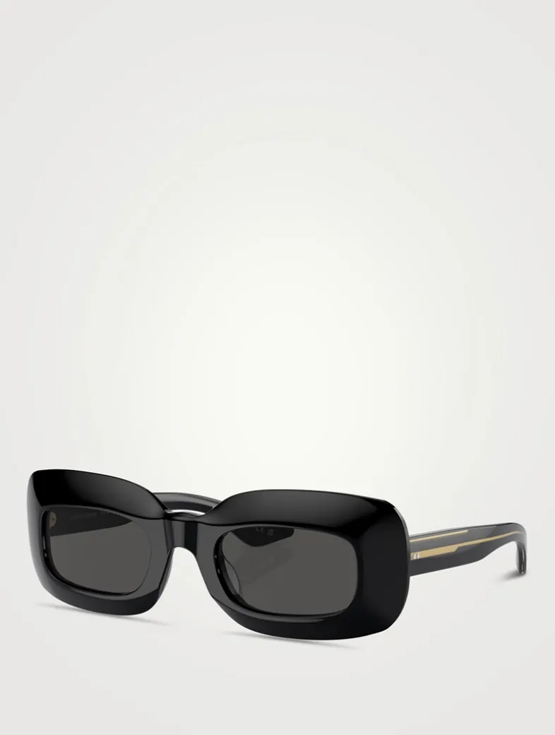 Oliver Peoples x Khaite Rectangular Sunglasses