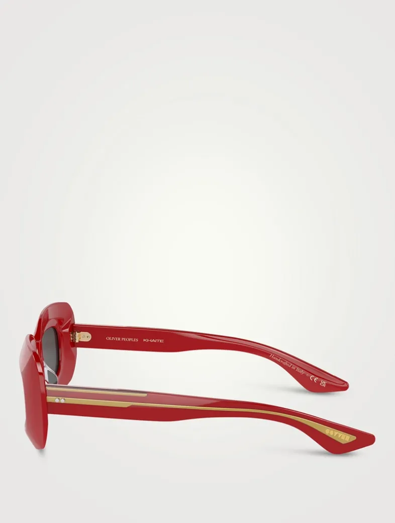 Oliver Peoples x Khaite Rectangular Sunglasses