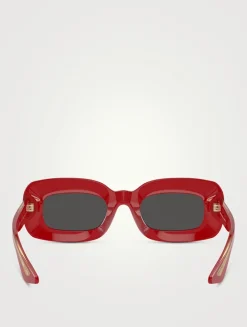 Oliver Peoples x Khaite Rectangular Sunglasses