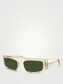 Oliver Peoples x Khaite Rectangular Sunglasses