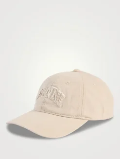 Organic Cotton Baseball Cap With Logo