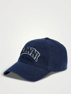 Organic Cotton Baseball Cap With Logo