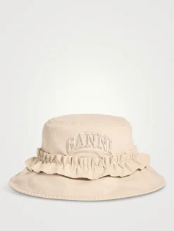 Organic Cotton Ruffled Bucket Hat