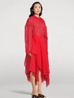 Organza Shirt Dress