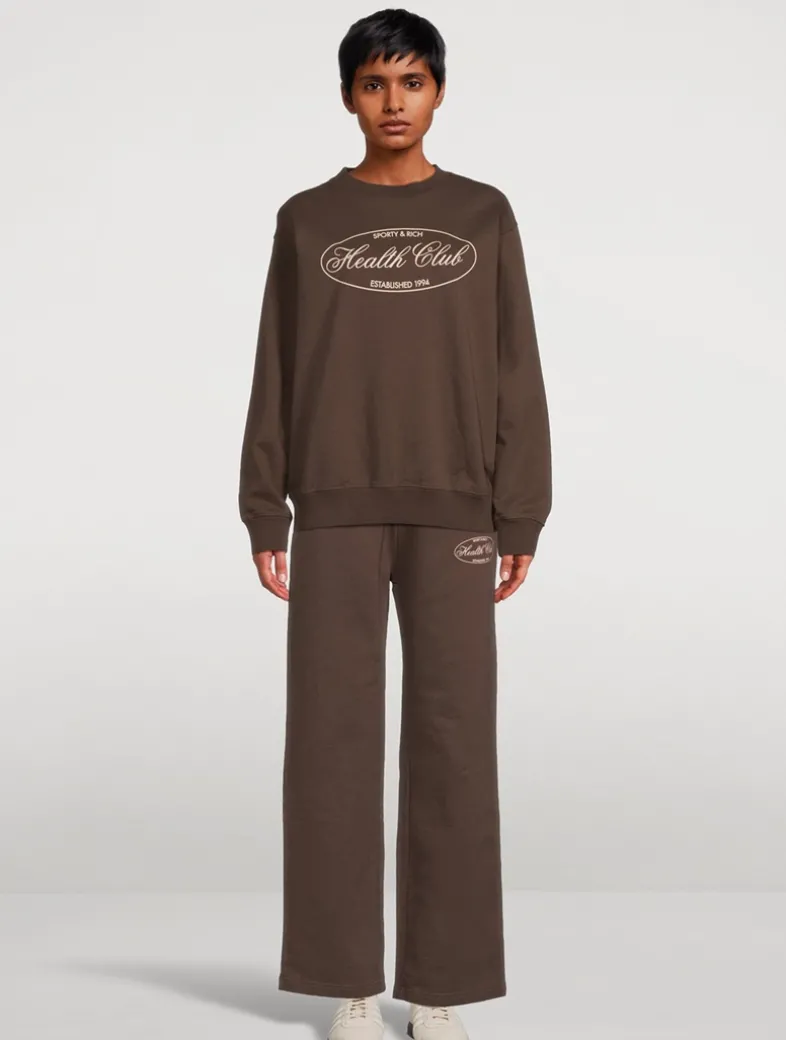 Oval Health Straight-Leg Sweatpants