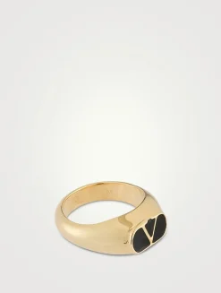 Ovalette VLogo Ring