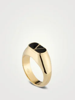 Ovalette VLogo Ring