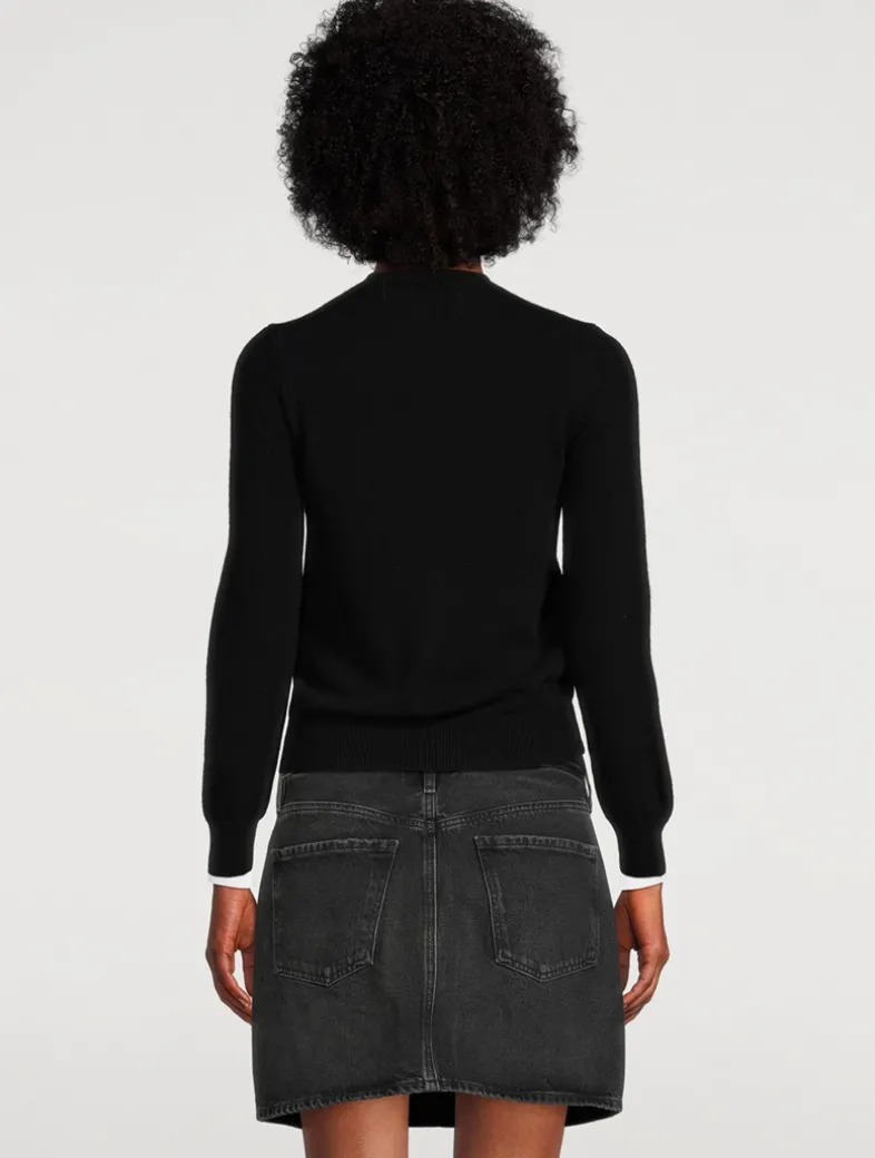 Overlapping Hearts Wool Cardigan