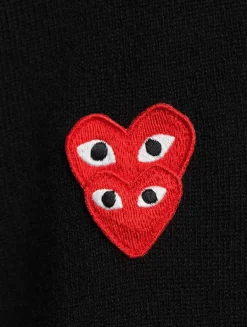 Overlapping Hearts Wool Cardigan