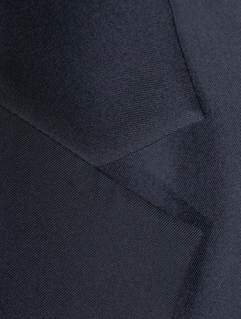 Oversized Cinch Waist Silk Jacket