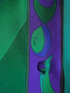 Oversized Silk Twill Shirt In Pesci Print