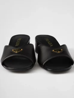 Padded Nappa Leather Sandals