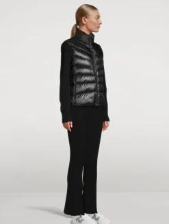 Padded Wool Down Cardigan