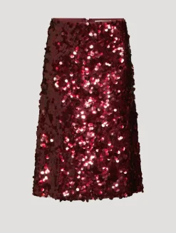 Paillette Midi Skirt