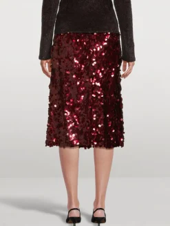 Paillette Midi Skirt